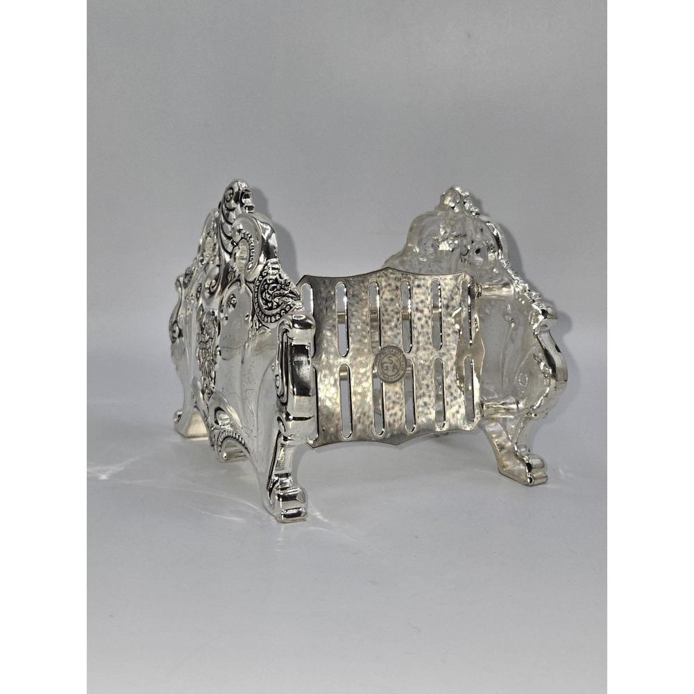 Godinger Silver Plate Ornate Baroque Knife Rest Holder Victorian Style‎